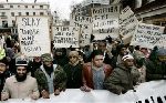 Mohammed Cartoon Protest Placards in London.jpg